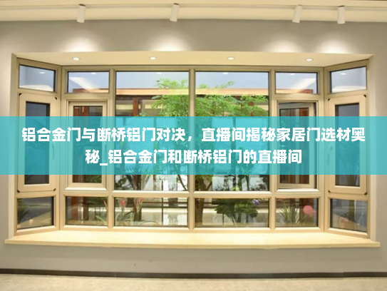 铝合金门与断桥铝门对决，直播间揭秘家居门选材奥秘_铝合金门和断桥铝门的直播间